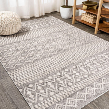 Ifrane Berber Geometric Stripe Area Rug